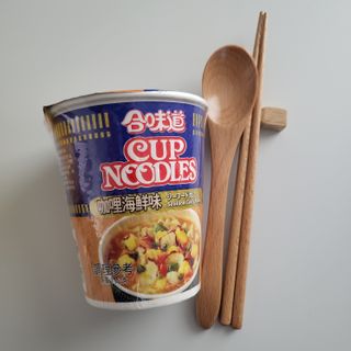 NISSIN 닛신 컵누들  4종 - 씨푸드오리지날, 씨푸드 스파이시, 씨푸드 커리, 씨푸드 XO소스 — 5점을 준 리뷰어가 2023년 1월 올린 사용 사진