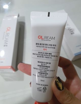 클림 9월 28일, 출시 손 세정의 번거로움을 없앤 핸드크림 — 5점을 준 리뷰어가 2021년 1월 올린 사용 사진