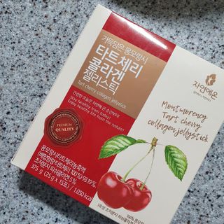 자연에온 가득담은 몽모랑시 타트체리 콜라겐 젤리스틱 — 5점을 준 리뷰어가 2020년 12월 올린 사용 사진