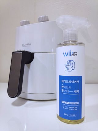위케어 천연 주방세세, 에어프라이어세제, 다목적세정제, 발포텀블러세정제 — 4점을 준 리뷰어가 2021년 2월 올린 사용 사진