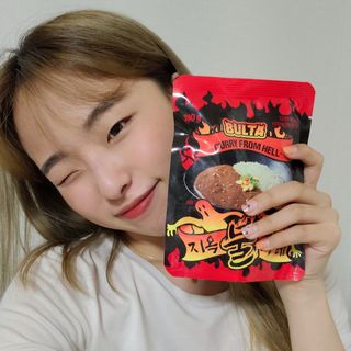 불타 지옥불카레 불지옥맛 180g x 3봉 — 5점을 준 리뷰어가 2021년 6월 올린 사용 사진