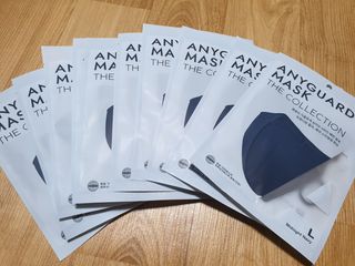 애니가드 셋업마스크 4컬러 각 10매입 [크리미베이지, 캐시미어로즈, 초콜렛브라운, 미드나잇네이비] — 5점을 준 리뷰어가 2022년 2월 올린 사용 사진