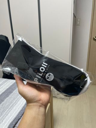 [사이즈가 있는 양말 필로이] 남/여 골지 발목 양말 4족 세트 남【S, M, L, XL】여【S, M, L】_컬러 랜덤 — 4점을 준 리뷰어가 2022년 6월 올린 사용 사진