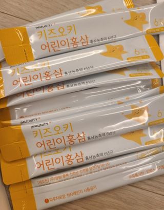 [이뮤니티플러스]우리아이 면역오키, 건강오키 _ 키즈오키 어린이홍삼 10포 1box — 5점을 준 리뷰어가 2022년 1월 올린 사용 사진