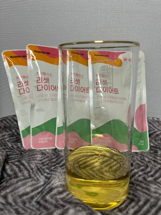 [경남제약헬스케어] 케어플러스 리셋 다이어트 청포도맛 100ml X 5포 (5일분) — 5점을 준 리뷰어가 2023년 5월 올린 사용 사진