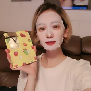 [후르디아] 골라쓰는 비건마스크팩 2종 -백년초 / 망고 — 5점을 준 리뷰어가 2021년 9월 올린 사용 사진