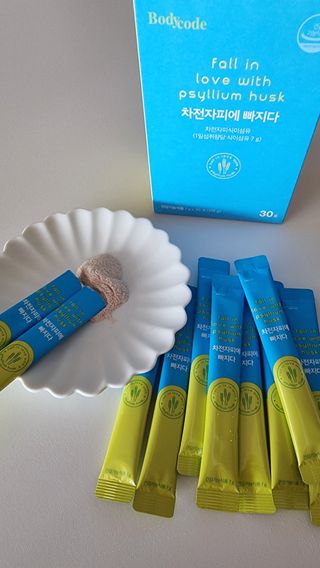 메디포스트 모비타 바디코드 식이섬유 차전자피에 빠지다 30포 — 5점을 준 리뷰어가 2022년 12월 올린 사용 사진