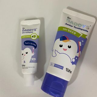 닥터데디스 안심저불소 키즈치약 (라즈베리, 청포도향 중 택 1) 60g +  여행용 미니 치약 15g — 5점을 준 리뷰어가 2022년 7월 올린 사용 사진