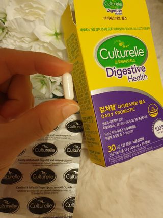 광동생활건강 나우[세계판매1위유산균] 컬처렐 다이제스티브 헬스 30캡슐 — 5점을 준 리뷰어가 2022년 7월 올린 사용 사진