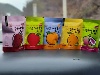 아비삭과일칩 5종 /딸기,사과,배,귤,무화과 5종 — 4.5점을 준 리뷰어가 2021년 4월 올린 사용 사진