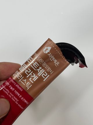 자연에온 몽모랑시 타트체리 3종 세트 구성 - 저분자콜라겐젤리, NFC 착즙주스 — 5점을 준 리뷰어가 2021년 7월 올린 사용 사진