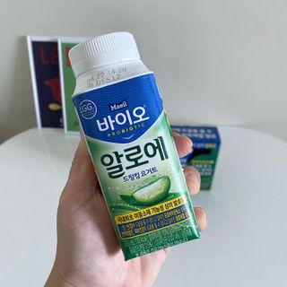 LIVE 매일바이오 알로에 드링킹 요거트 — 5점을 준 리뷰어가 2022년 4월 올린 사용 사진