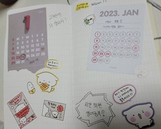 리훈 3달 핸디 데일리 이야기다이어리 만년 미니 작은 슬림 — 5점을 준 리뷰어가 2023년 5월 올린 사용 사진