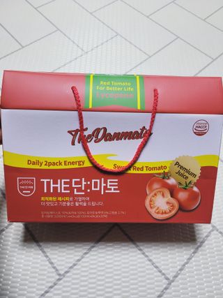 제이제이바이오 더단마토 프리미엄주스 100ml 30팩입 - 무설탕 스테비아 토마토즙 — 5점을 준 리뷰어가 2021년 11월 올린 사용 사진