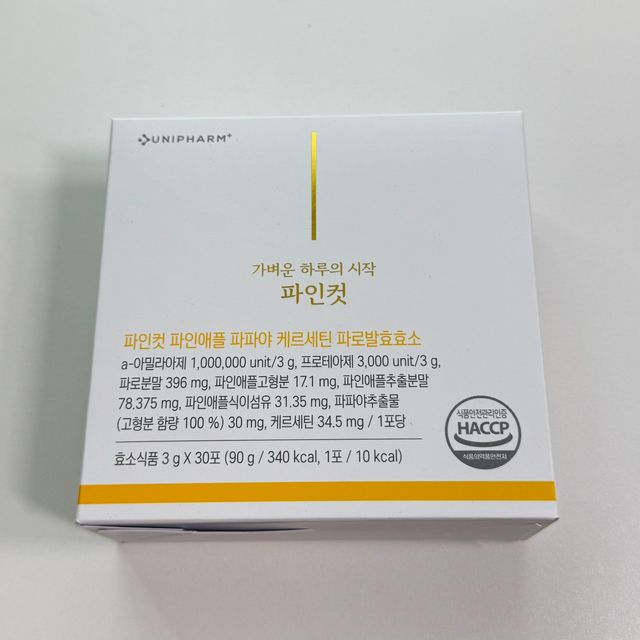 *쿠팡구매평/파인컷 100만역가 파로발효효소 브로멜라인 파파인 퀘르세틴, 1개, 90g개 리뷰 사진