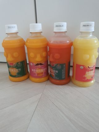 탐라원 제주의 맛, 몬딱주스 4종세트 - 한라봉몬딱주스, 천혜향몬딱주스, 청귤에이드, 당근몬딱주스 — 5점을 준 리뷰어가 2021년 8월 올린 사용 사진