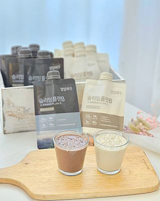 일일하우 슬리밍 플랜B 고소한 귀리맛, 진한 카카오맛 (체중조절식) — 4.5점을 준 리뷰어가 2023년 7월 올린 사용 사진
