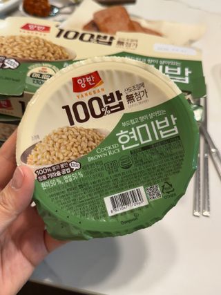 [구매평]양반 동원 양반 100밥 현미밥, 130g, 12개 — 5점을 준 리뷰어가 2025년 5월 올린 사용 사진