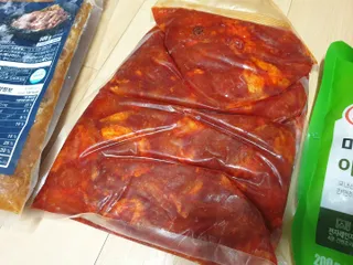 (주)마니커 마니커 닭고기 덧살구이 2종(올리브소금&핫칠리) [냉동 500g] — 4점을 준 리뷰어가 2022년 12월 올린 사용 사진