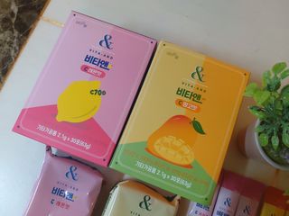 비타앤C 레몬맛, 망고맛 — 5점을 준 리뷰어가 2021년 4월 올린 사용 사진