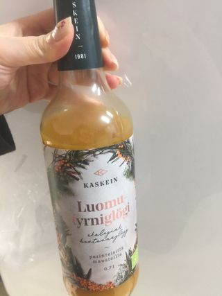 H365 [Kaskein Luomutyrniglögi] 핀란드 전통 무알콜 멀드와인 시벅톤 글로기 — 4.5점을 준 리뷰어가 2021년 4월 올린 사용 사진