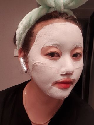아이디플라코스메틱 페이스핏 플라스터 마스크 _ 리뉴얼 — 4점을 준 리뷰어가 2021년 4월 올린 사용 사진