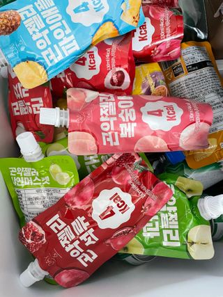 참앤들황토농원 10가지 맛, 입맛대로 스페셜하게~ 가볍게 한 포 땡! 곤약젤리 스페셜 패키지 130ml x 30포 — 5점을 준 리뷰어가 2023년 1월 올린 사용 사진