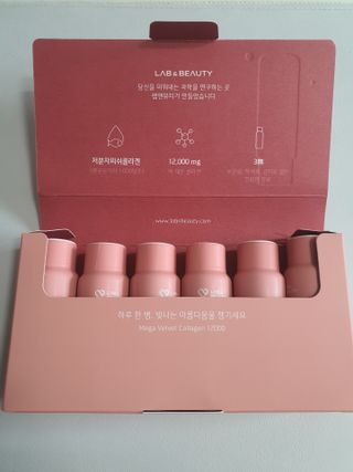 랩앤뷰티 메가 벨벳 콜라겐 12000 — 5점을 준 리뷰어가 2021년 5월 올린 사용 사진