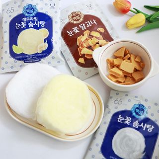 딜라이트 프로젝트  달콤한 눈꽃 간식세트( 눈꽃 솜사탕 / 레몬라임 솜사탕 / 달고나 총 7EA+스마트톡 증정) — 4.5점을 준 리뷰어가 2022년 5월 올린 사용 사진