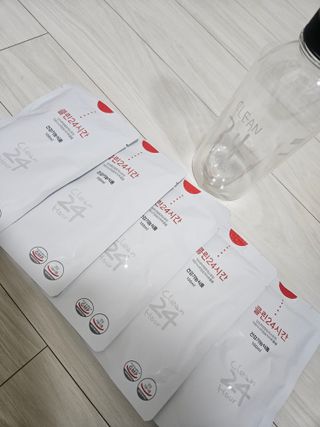 클린24시간 1BOX(5포) + 전용보틀(500ml) — 5점을 준 리뷰어가 2023년 5월 올린 사용 사진