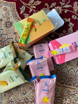 비타앤C 레몬맛, 망고맛 — 5점을 준 리뷰어가 2021년 4월 올린 사용 사진