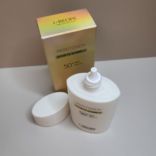 아이레시피 모이스트터치 스포츠 선밀크 50ml (SPF50+ PA+++) — 5점을 준 리뷰어가 2023년 6월 올린 사용 사진