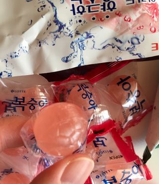 청포도캔디 복숭아캔디 — 5점을 준 리뷰어가 2022년 11월 올린 사용 사진
