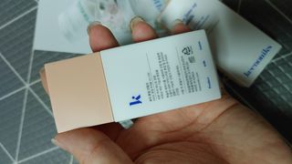 키노닉스 로지 톤업 선밀크 — 5점을 준 리뷰어가 2021년 8월 올린 사용 사진