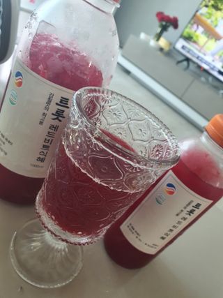 트롯전통식혜 트롯레드비트식혜 1리터 +500리터 — 5점을 준 리뷰어가 2021년 5월 올린 사용 사진
