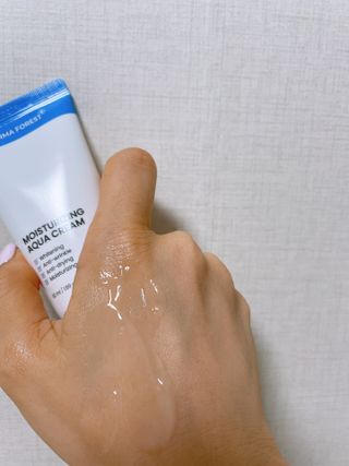 더마포레스트 모이스처라이징 아쿠아크림 / 수분크림 히알루론산 펩타이드 보습 미백 주름개선 — 5점을 준 리뷰어가 2021년 7월 올린 사용 사진