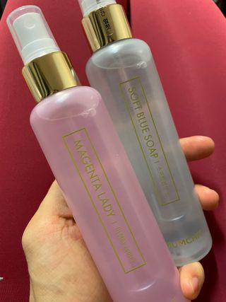 멈칫 X 최준 헤어 앤 바디미스트 소프트블루솝, 마젠타레이디 2종 — 5점을 준 리뷰어가 2021년 6월 올린 사용 사진
