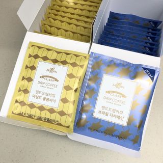 (주)쟈뎅 쟈뎅 클래스 핸드 드립 커피 10P 2종_디카페인 1종+랜덤 플레이버 1종 — 4.5점을 준 리뷰어가 2021년 4월 올린 사용 사진
