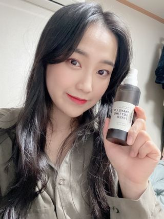 [후르디아] 묻어남NO 비건 메이크업 픽서 — 5점을 준 리뷰어가 2021년 11월 올린 사용 사진