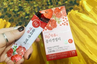 함초록 Rg+ 석류콜라겐젤리 — 3점을 준 리뷰어가 2021년 3월 올린 사용 사진