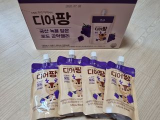 [몸엔용] 우리 아이 건강간식, 달콤한 녹용곤약젤리 디어팡 4종 — 5점을 준 리뷰어가 2021년 11월 올린 사용 사진