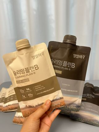 일일하우 슬리밍 플랜B 고소한 귀리맛, 진한 카카오맛 (체중조절식) — 5점을 준 리뷰어가 2023년 6월 올린 사용 사진