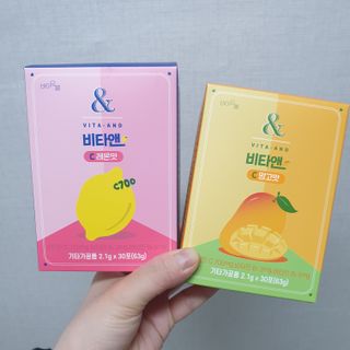 비타앤C 레몬맛, 망고맛 — 4점을 준 리뷰어가 2021년 5월 올린 사용 사진