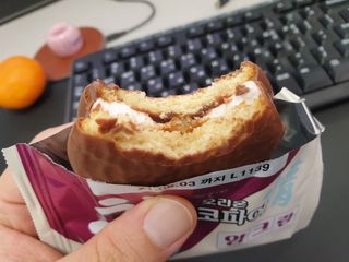 찰초코파이 앙크림 찰 초코파이 정 앙크림 — 5점을 준 리뷰어가 2020년 12월 올린 사용 사진