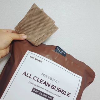 블뤼엔 일회용 수세미 — 5점을 준 리뷰어가 2021년 3월 올린 사용 사진
