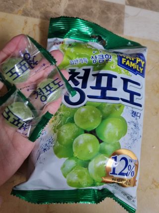 청포도캔디 복숭아캔디 — 5점을 준 리뷰어가 2022년 11월 올린 사용 사진