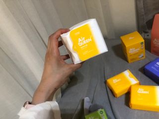 에어퀸 뉴브레스 유기농 생리대 4종 (팬티라이너 20P + 중형 10P + 대형 10P + 오버나이트 8P)_체험단 — 5점을 준 리뷰어가 2024년 8월 올린 사용 사진