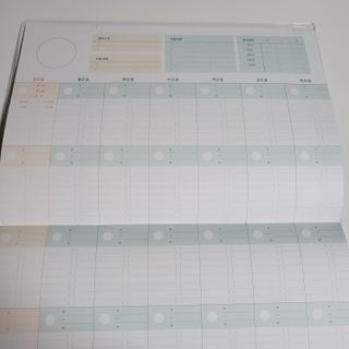 리훈 쉬운 오늘쓰임 가계부 + 다정한마테 요일/날짜 6mm — 5점을 준 리뷰어가 2022년 2월 올린 사용 사진