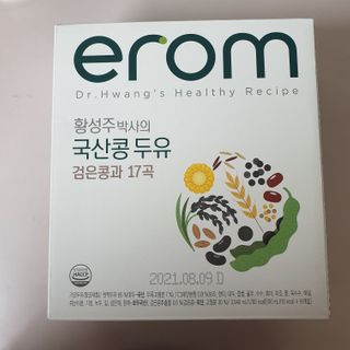이롬 erom 황성주박사의 국산콩 두유 검은콩과 17곡 — 4.5점을 준 리뷰어가 2020년 12월 올린 사용 사진