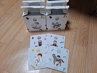 [블루 본 아이노우] 유아용 컬러마스크 40 PCS SET 2중 택 1 — 5점을 준 리뷰어가 2021년 4월 올린 사용 사진